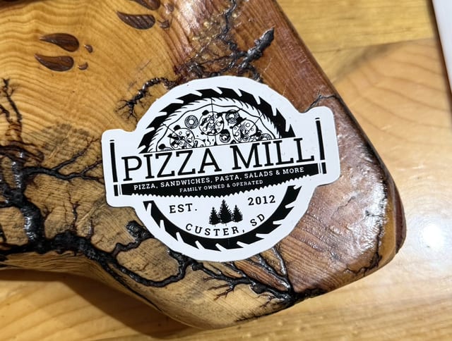 Pizza Mill Sticker.